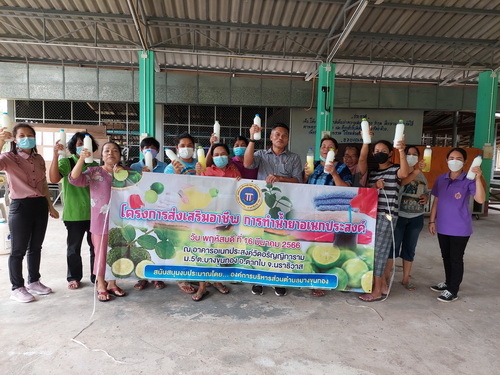 โครงการส่งเสริมอาชีพการทำน้ำยาอเนกประสงค์